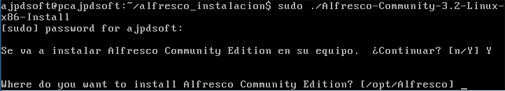 Instalación y configuración de Alfresco en GNU Linux Ubuntu Server - Instalación de Alfresco