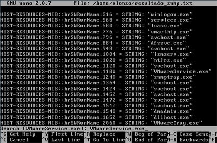 Comprobación de servicio en el SNMP de Windows Server 2003 desde GNU Linux Ubuntu