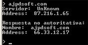 Obtener IP servidor de nombres DNS servidor de email de un dominio