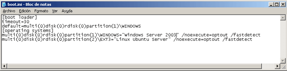 Proceso de arranque en Windows Server 2003 - El escritorio de Windows Server 2003 para el usuario que ha iniciado sesión