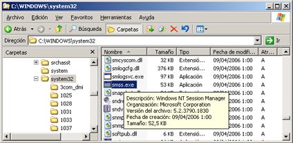 Proceso de arranque en Windows Server 2003 - SMSS.EXE