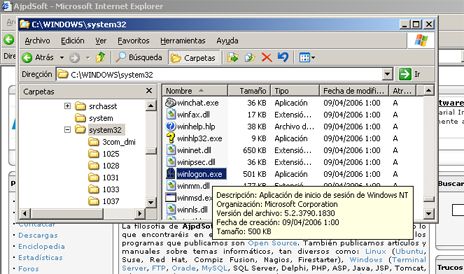 Proceso de arranque en Windows Server 2003 - El fichero WINLOGON.EXE