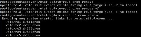 El cron crontab de GNU Linux - Desactivar el inicio automático del demonio del cron