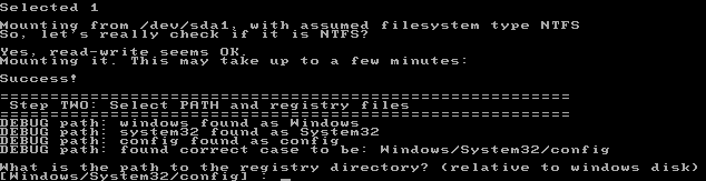 Recuperar contraseña de usuario administrador de Microsoft Windows 7 con Offline NT Password & Registry Editor