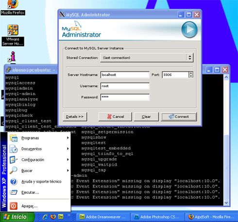 Xming servidor X para Windows mediante SSH y GNU Linux - Conexión y ejecución X Windows X11 en XP