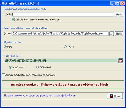 AjpdSoft Hash Código Fuente en Delphi 6