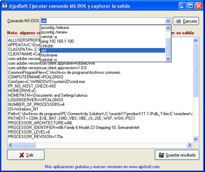 AjpdSoft Ejecutar comando MS-DOS y capturar la salida Código Fuente Delphi 6