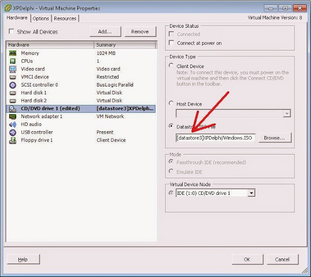 Desmontar y eliminar datastore con disco duro erróneo de VMware ESX