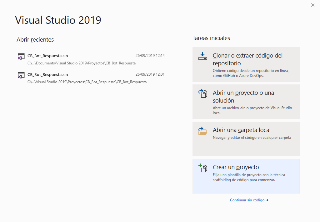 Crear proyecto en Visual Studio .Net 2019 con C# para servicio Windows