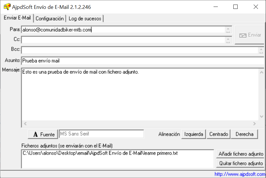 AjpdSoft Envío de E-Mail Código Fuente Delphi