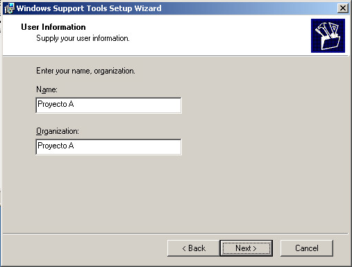 Instalar Windows Support Tools para Microsoft Windows XP Professional