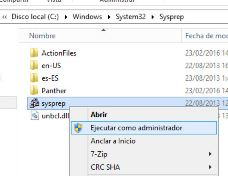 Cambiar SID y otros datos en máquina virtual clonada con Windows Server 2012