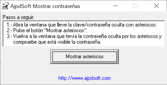 AjpdSoft Mostrar contraseñas Código Fuente Delphi 6