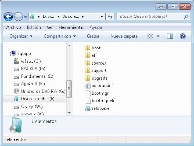 Meter Windows 7 para instalar en un pendrive lápiz de memoria USB con Windows 7 USB DVD Download Tool