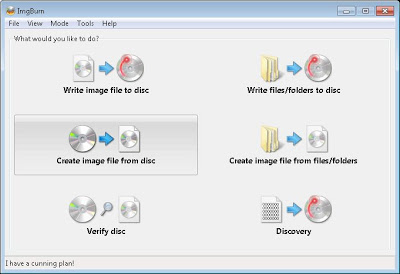 Crear fichero ISO a partir de CD/DVD con ImgBurn
