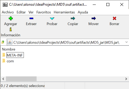 Generar fichero JAR empaquetado de  aplicación Java con IntelliJ IDEA