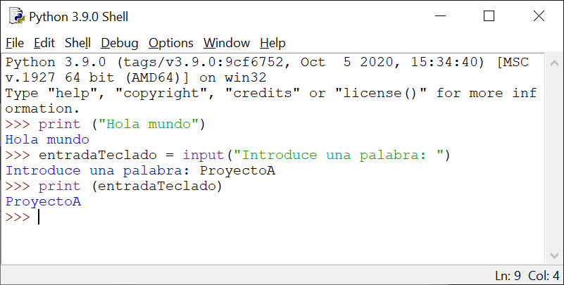 Instalación de Python en equipo con Windows 10