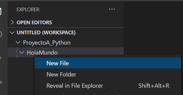 IDE Visual Studio Code, mi primera aplicación Python "Hola mundo"