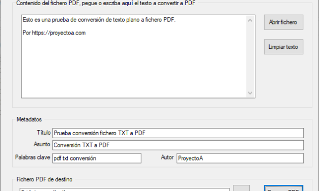 Convertir texto a PDF con iTextSharp y Visual Basic .Net VB.Net