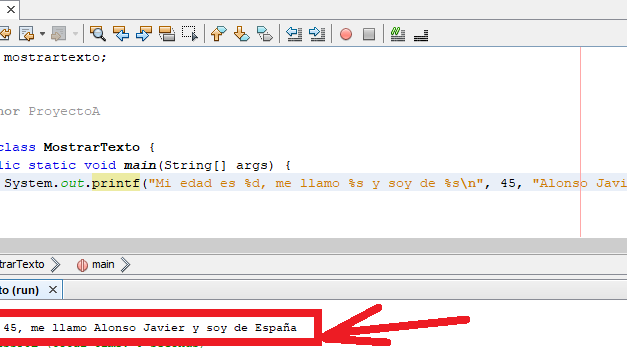 Varios métodos para mostrar datos por pantalla en Java