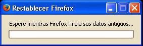 Restablecer configuración original Mozilla Firefox
