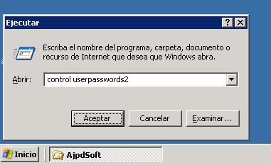 Gestionar credenciales almacenadas para acceso a recursos compartidos de red en equipos con Microsoft Windows XP