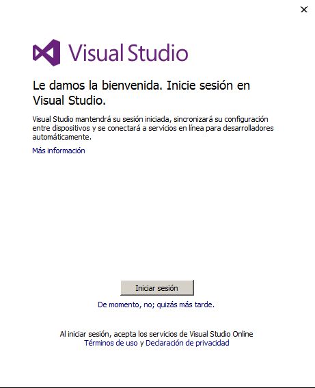 Descarga e instalación de Visual Studio .Net Community 2015 gratuito