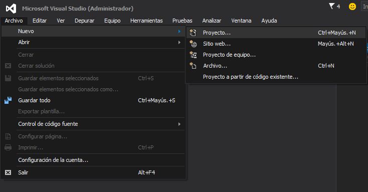 Primera aplicación Visual Studio .NET Community 2015 en C# C Sharp Hola Mundo