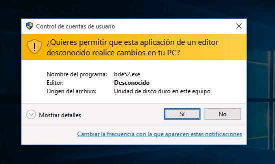 Prueba de aplicación obsoleta en Windows 10