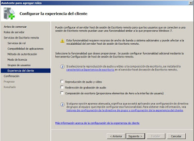 Agregar un nuevo rol en Windows Server 2008: Servicios de Escritorio remoto