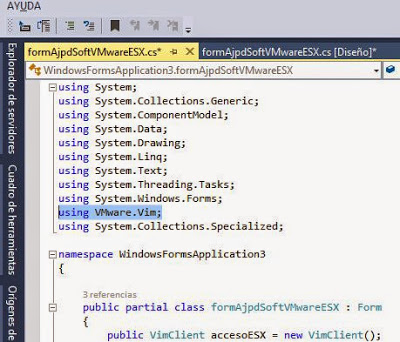 Cómo usar VMware VIX API para desarrollar aplicación Visual Studio .NET C# C Sharp para administrar ESXi y vCenter