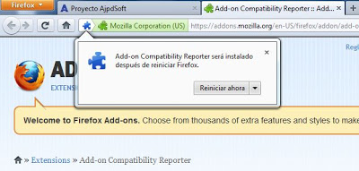 Instalar Add-on Compatibility Reporter 0.9 en Mozilla Firefox 6