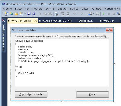 Indexar texto fichero PDF con C# C Sharp y iTextSharp