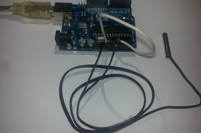 Obtener temperatura con sensor SEN118A2B de cabeza de acero y Arduino