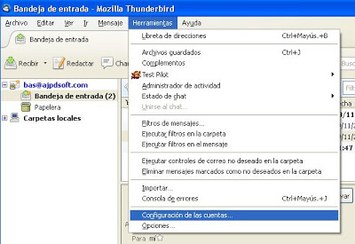 Configurar cuenta de correo electrónico en Mozilla Thunderbird