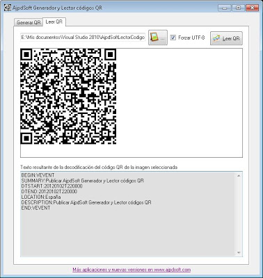Generar y leer códigos QR Quick Response Barcode con Visual Basic .Net VB.Net