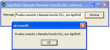 AjpdSoft Creación y acceso DLL con Delphi 6 y Visual Basic