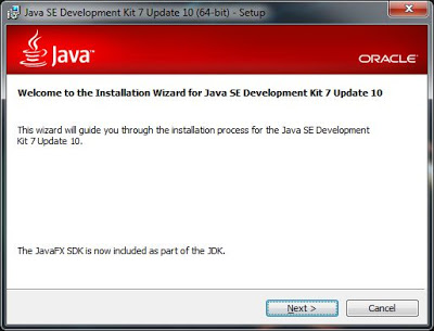 Instalación de JDK 7 Update 10
