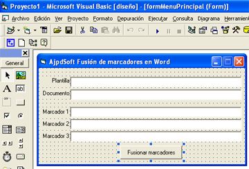 Cambiar marcadores de Word por valores del formulario de una aplicación Visual Basic