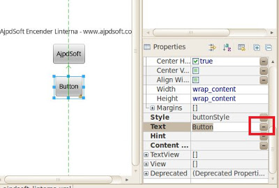 Añadir un botón desde Graphical Layout o manualmente desde fichero XML
