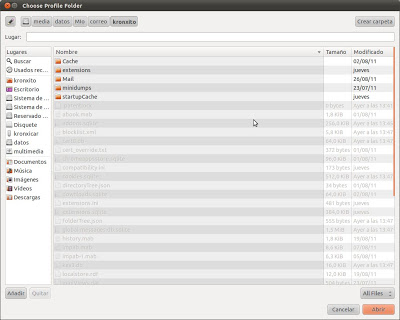 Cambiar la ubicación del perfil de Mozilla Thunderbird en Linux Ubuntu