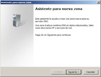 Agregar una nueva zona de búsqueda directa en el servidor de DNS Windows Server 2008
