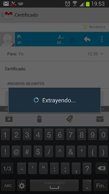 Instalar certificado digital en Android desde el correo electrónico en un Samsung Galaxy S3