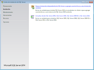 Instalar Microsoft SQL Server Express 2014 x64 con herramientas (SQLEXPRWT) en Windows 7 x64