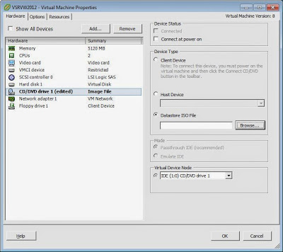 Crear máquina virtual en VMware ESXi para instalar Windows Server 2012