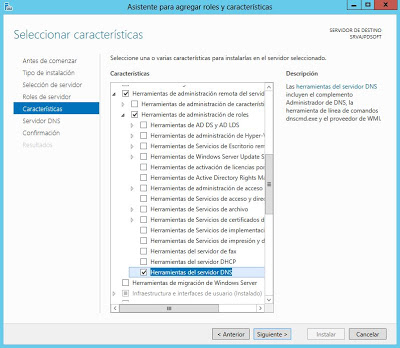 Instalar rol de Servidor de DNS en Windows Server 2012