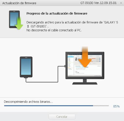 Actualizar Samsung Galaxy SII a Android 4.0 Ice Cream Sandwich
