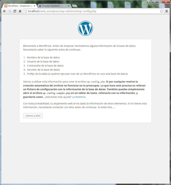 Descarga e instalación del CMS WordPress 4.1.1