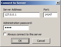 Acceso a las opciones de configuración de FileZilla Server