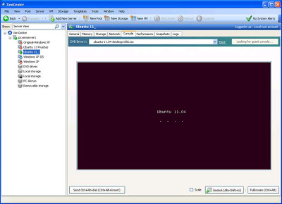 Crear nueva máquina virtual con Ubuntu 11.04 en XenServer desde el cliente XenCenter en un equipo con Windows 7